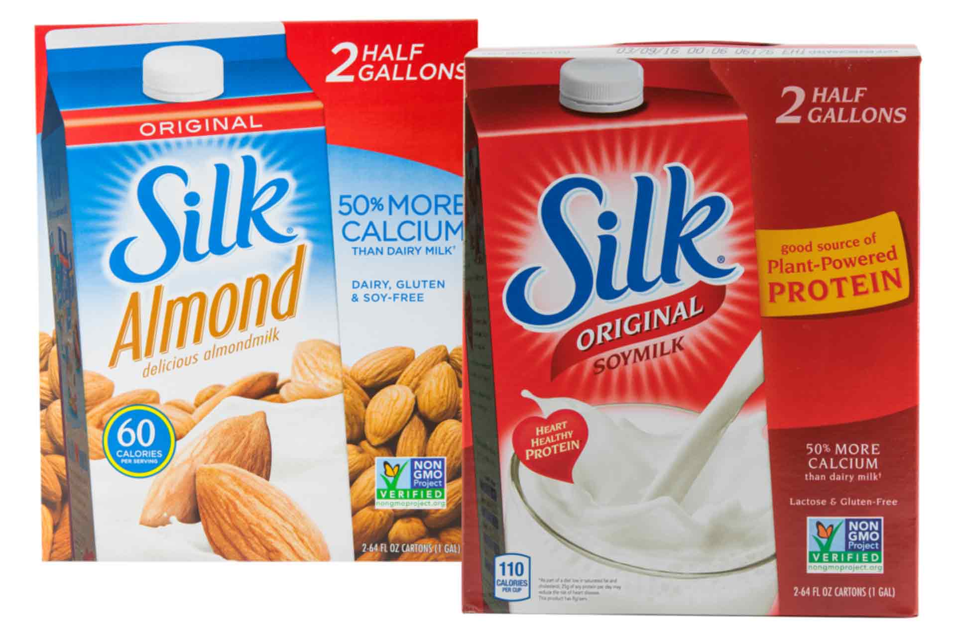 Silk Almond and Soy Milk