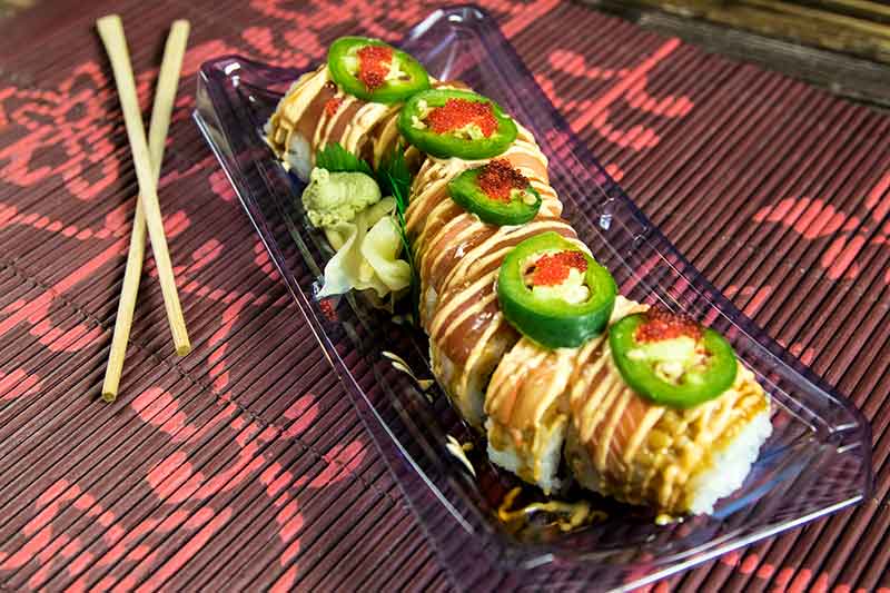 jalapeno rainbow roll