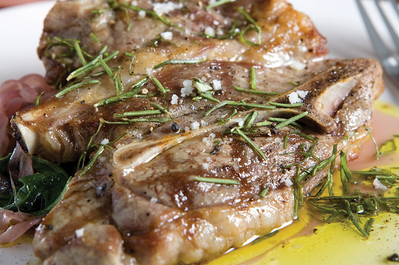 bone-in lamb shoulder chop