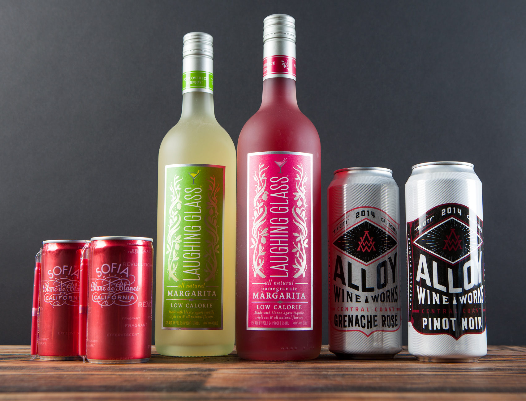 Canned Wines and premixed Margaritas