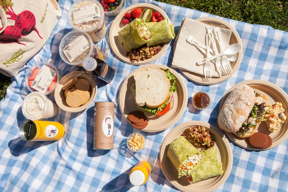 Deli Items On A Picnic Blanket Nugget Markets Image